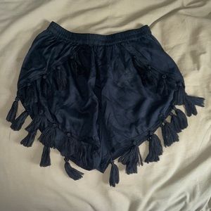 ASOS Black tassel shorts